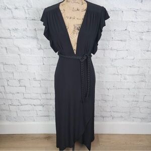 Misa Los Angeles Black Wrap Dress 🖤
